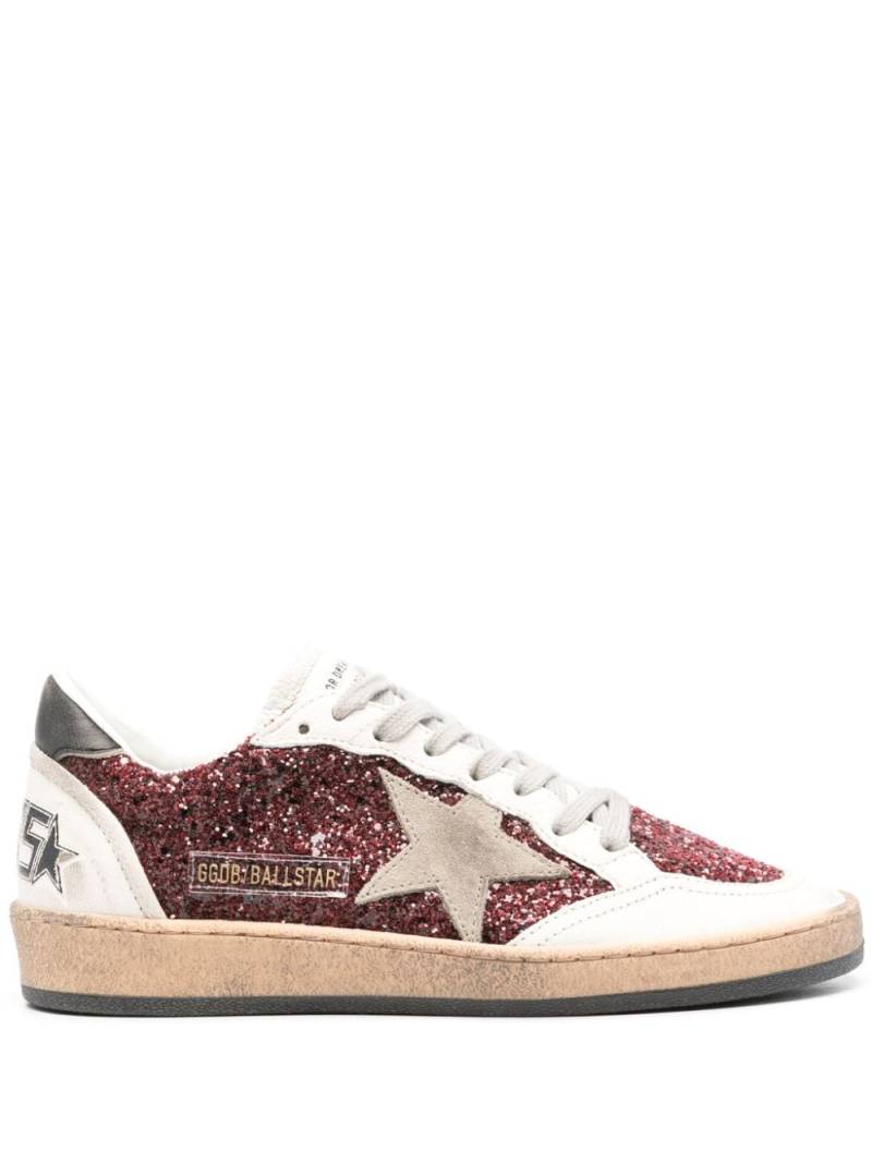 Golden Goose Ball Star panelled sneakers - Red von Golden Goose