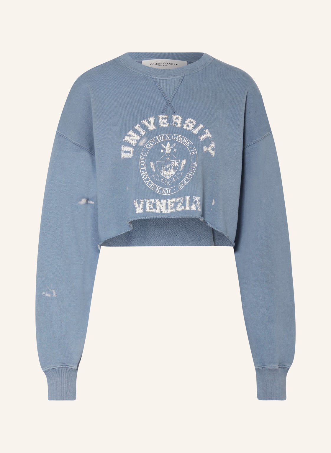 Golden Goose Cropped-Sweatshirt blau von Golden Goose