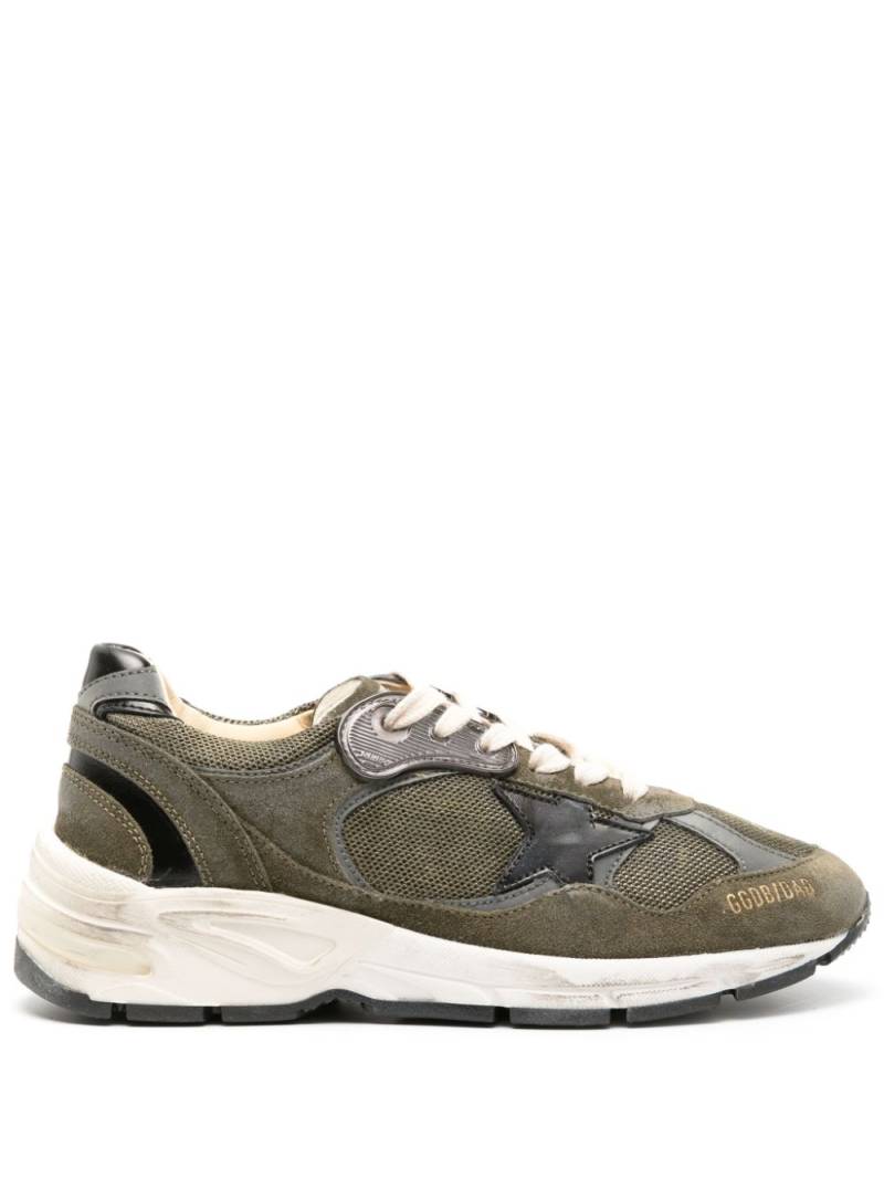 Golden Goose Dad-Star distressed-finish sneakers - Green von Golden Goose