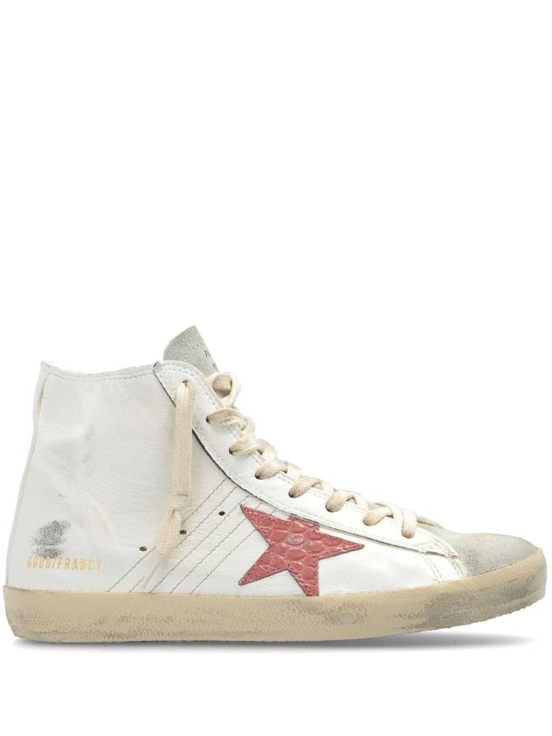 Golden Goose Francy Classic high-top leather sneakers - White von Golden Goose