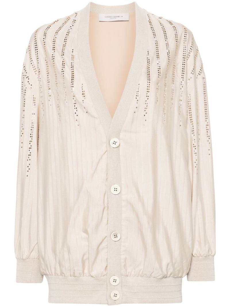 Golden Goose Gisela pinstripe-jacquard bomber jaclet - Neutrals von Golden Goose