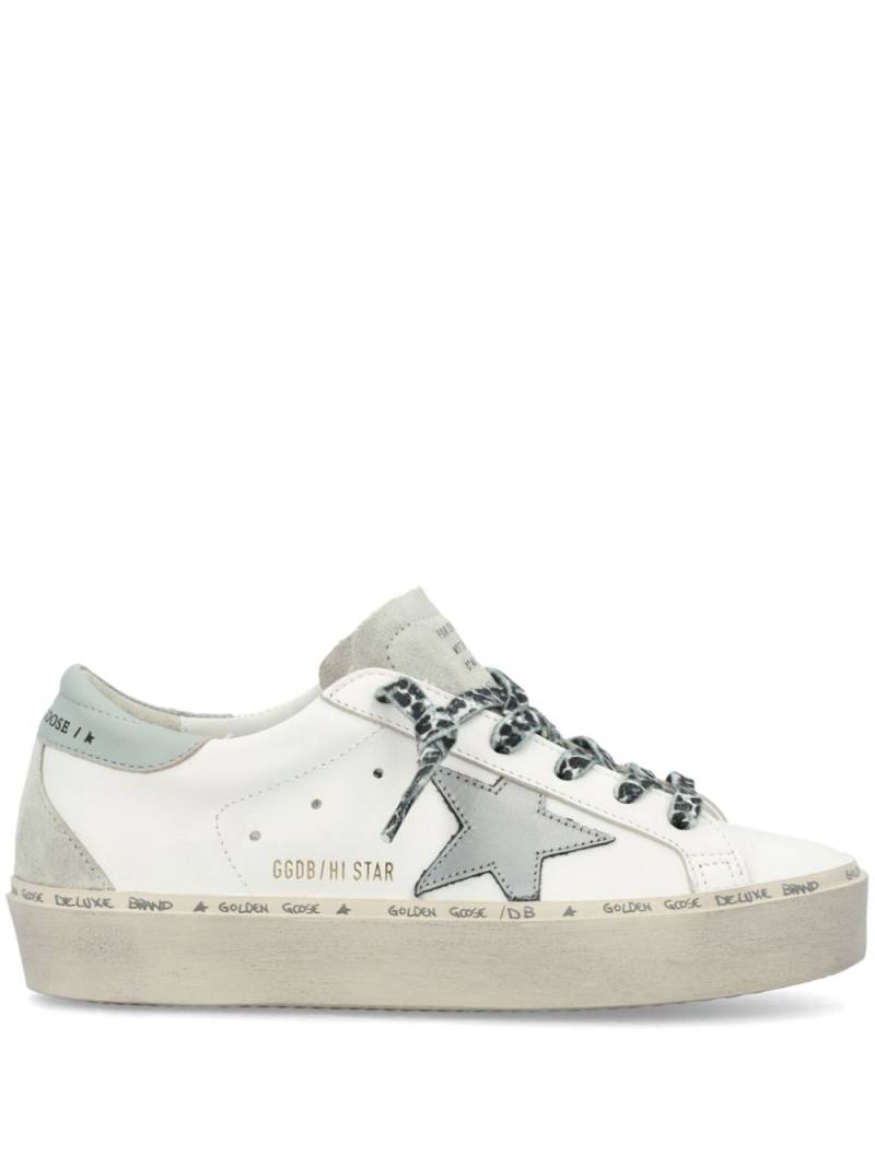 Golden Goose Hi Star leather sneakers - White von Golden Goose