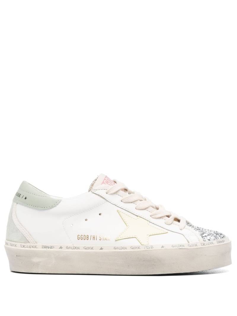 Golden Goose Hi Star leather sneakers - White von Golden Goose