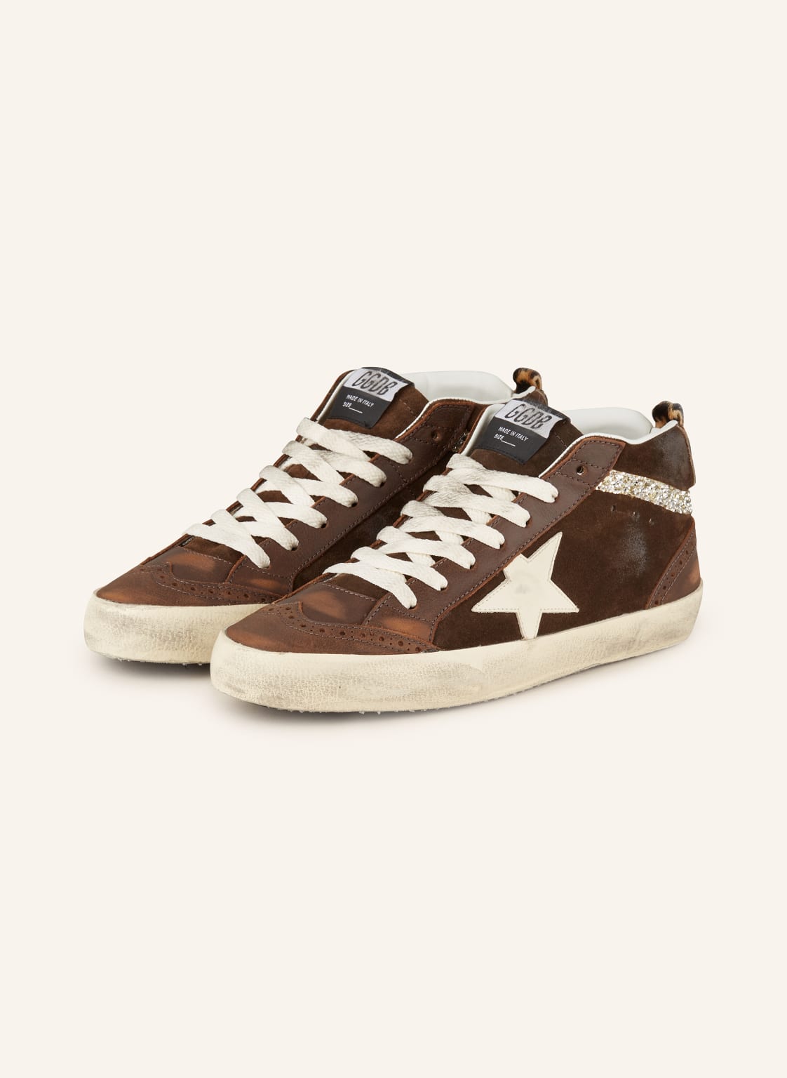 Golden Goose Hightop-Sneaker Mid Star braun von Golden Goose