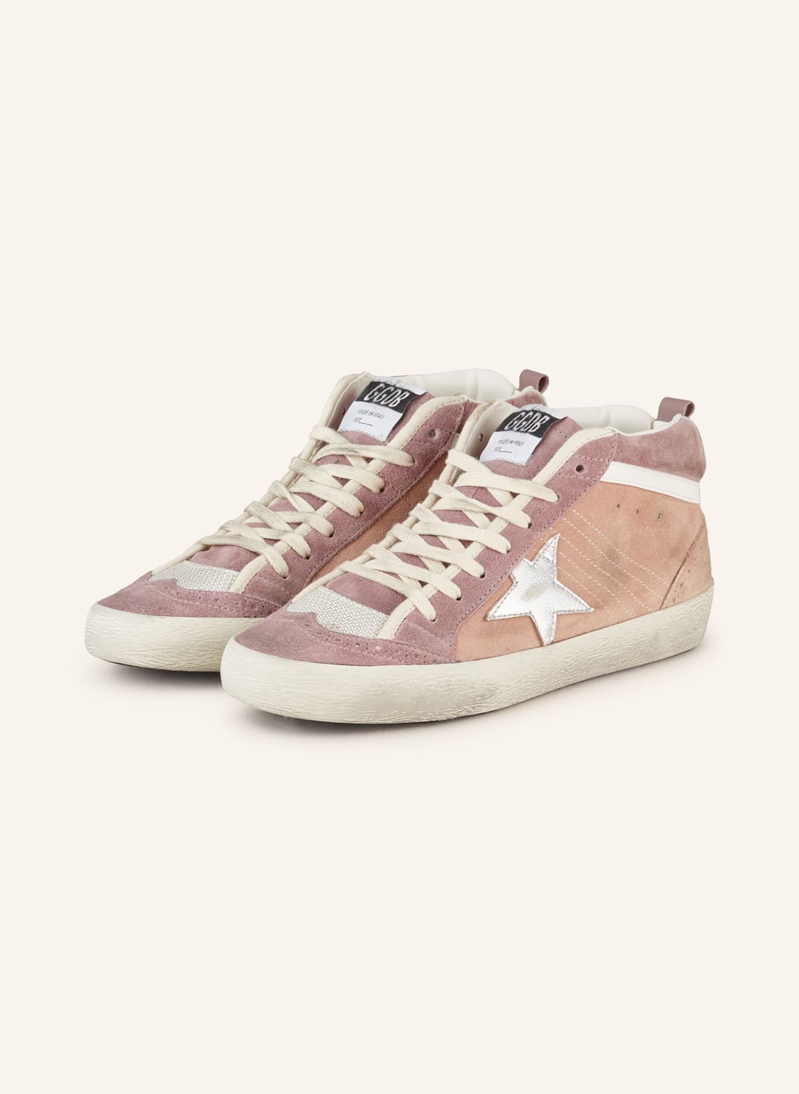 Golden Goose Hightop-Sneaker Mid Star rosa Golden Goose Hightop-Sneaker Mid Star rosa von Golden Goose