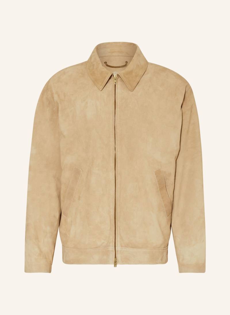 Golden Goose Lederjacke Journey beige von Golden Goose