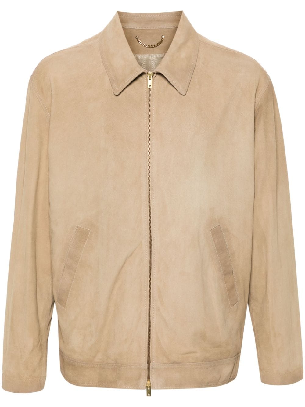 Golden Goose Lisson suede jacket - Neutrals von Golden Goose