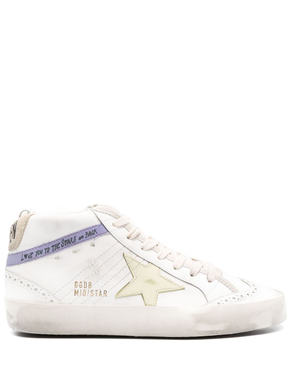 Golden Goose Mid Star hi-top sneakers - White von Golden Goose