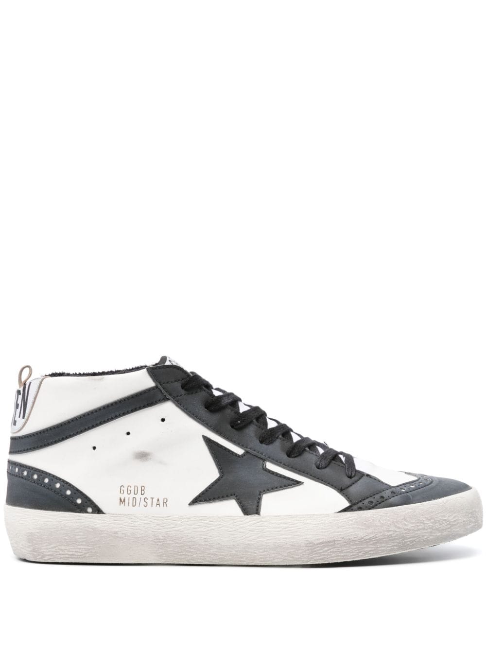 Golden Goose Mid Star leather sneakers - Grey von Golden Goose