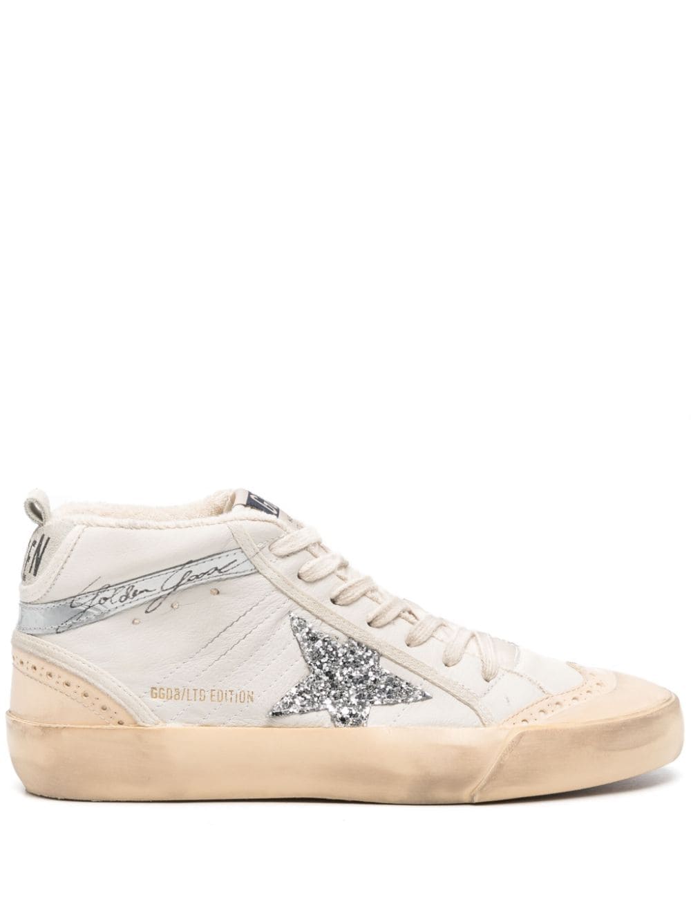 Golden Goose Mid-Star leather sneakers - Neutrals von Golden Goose