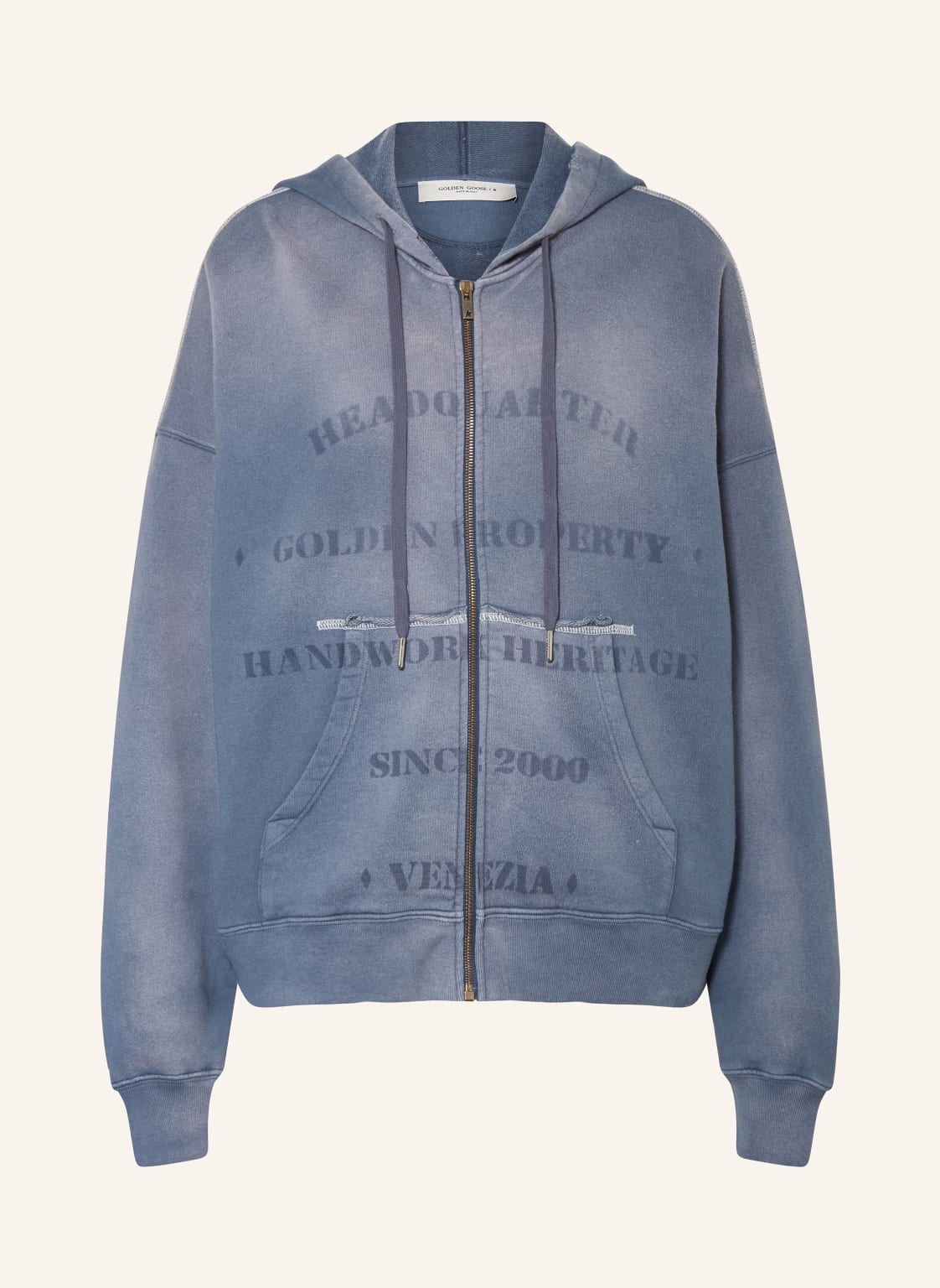 Golden Goose Oversized-Sweatjacke Journey blau von Golden Goose