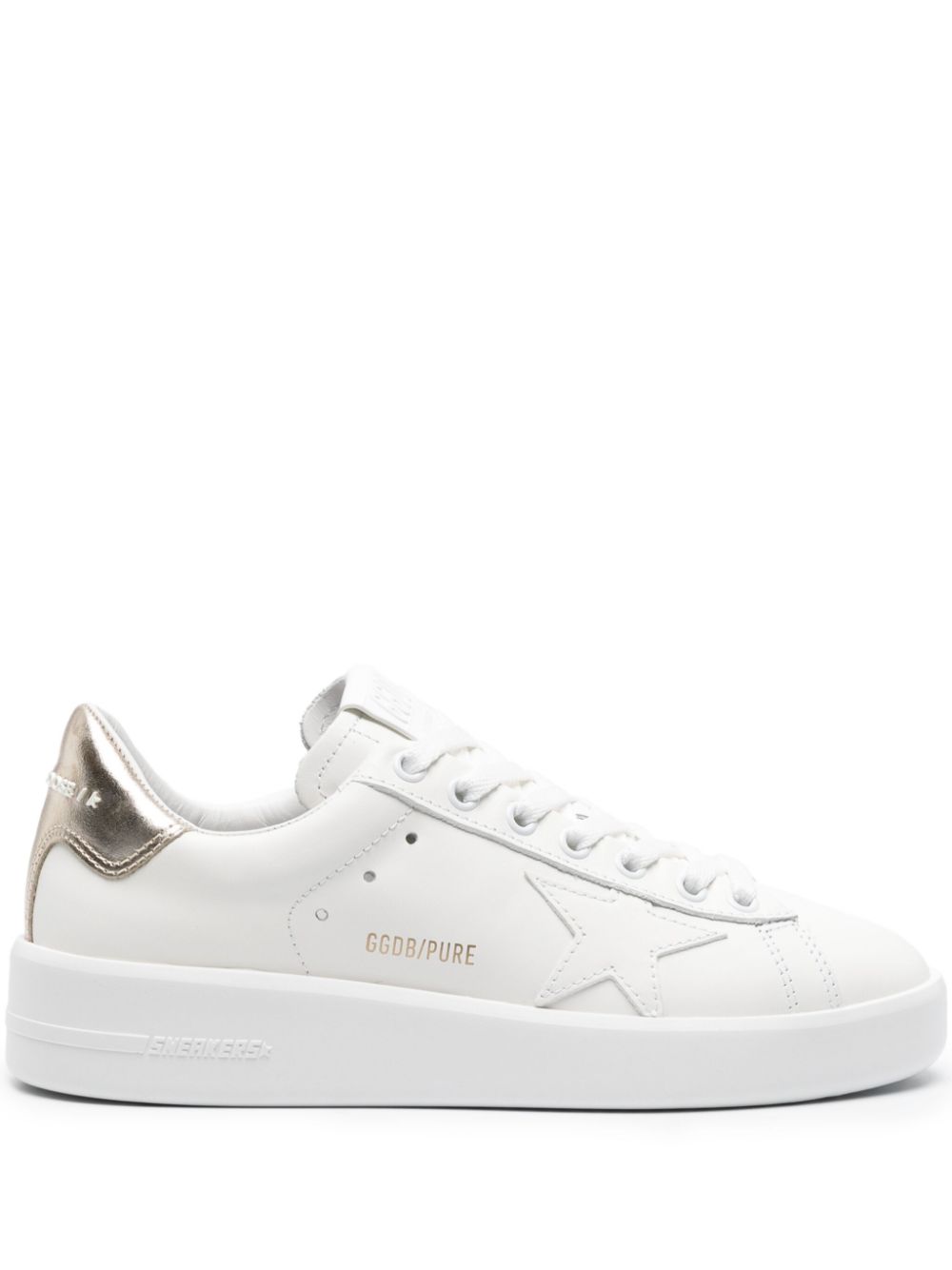 Golden Goose Purestar leather sneakers - White von Golden Goose