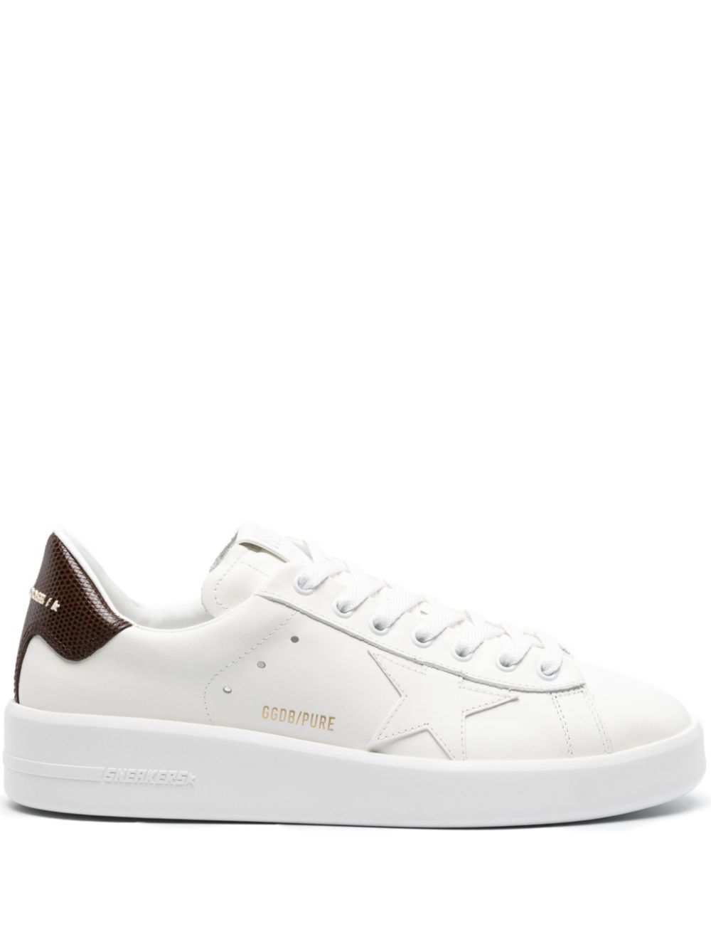 Golden Goose Purestar leather sneakers - White von Golden Goose