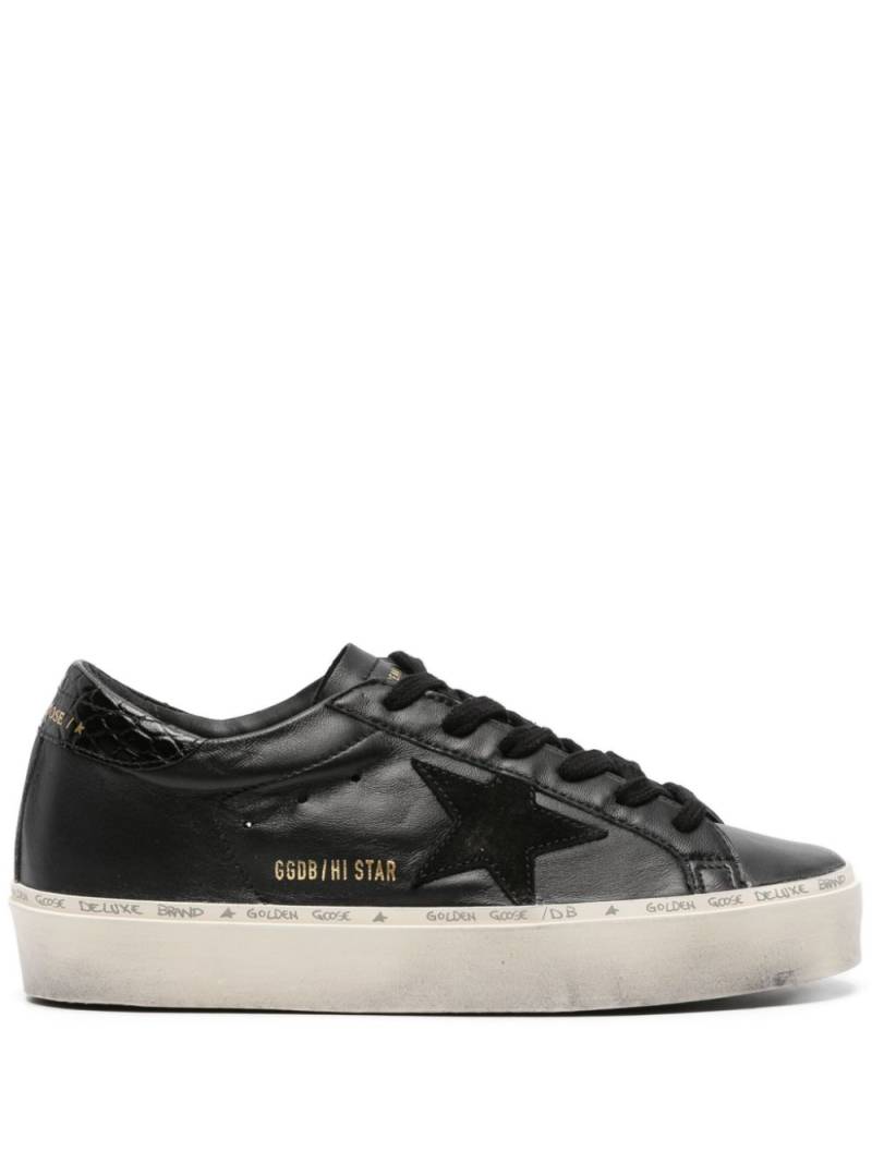 Golden Goose Hi Star leather sneakers - Black von Golden Goose