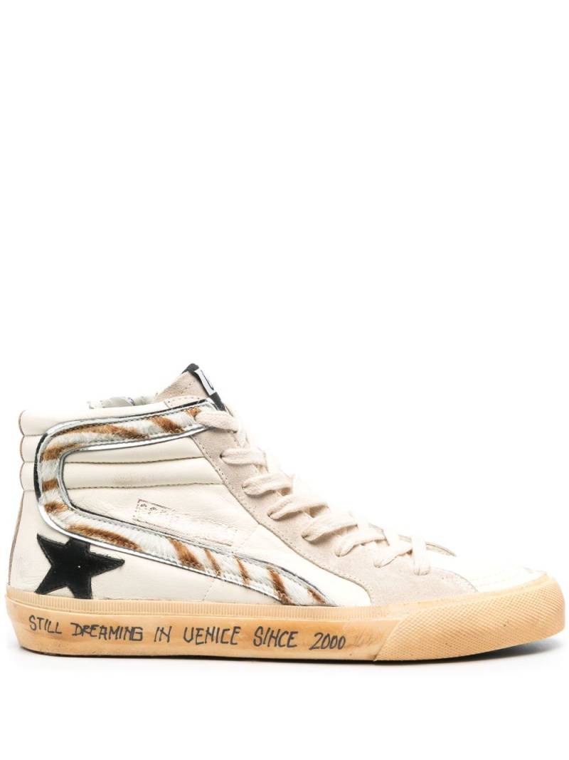 Golden Goose Slide high-top sneakers - Neutrals von Golden Goose