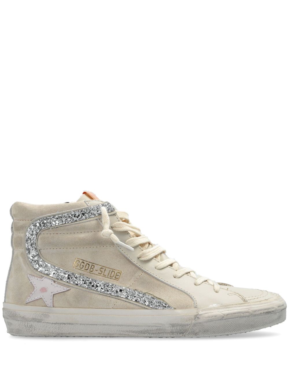 Golden Goose Slide high-top suede sneakers - Neutrals von Golden Goose