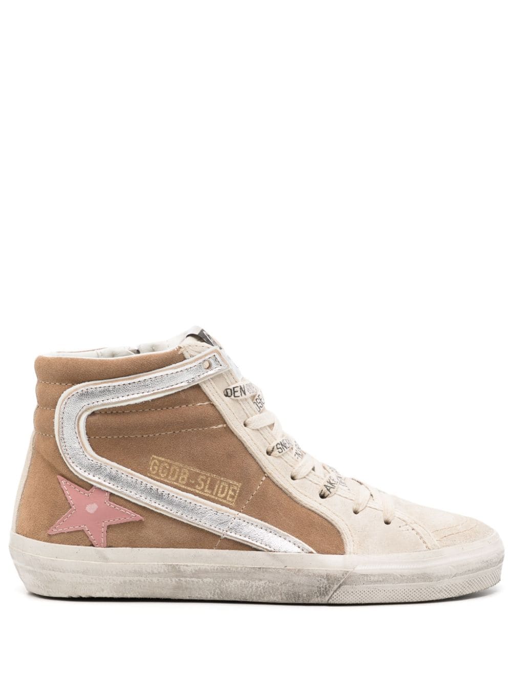 Golden Goose Slide lace-up sneakers - Neutrals von Golden Goose