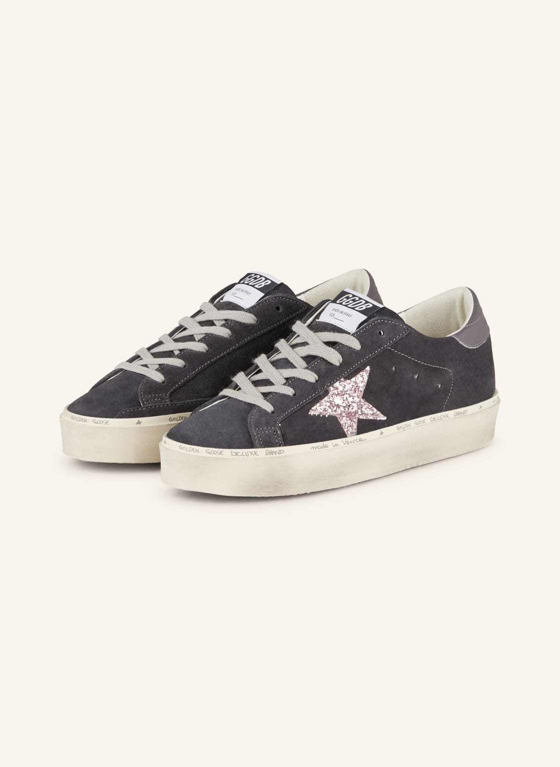 Golden Goose Sneaker Ball Star grau von Golden Goose