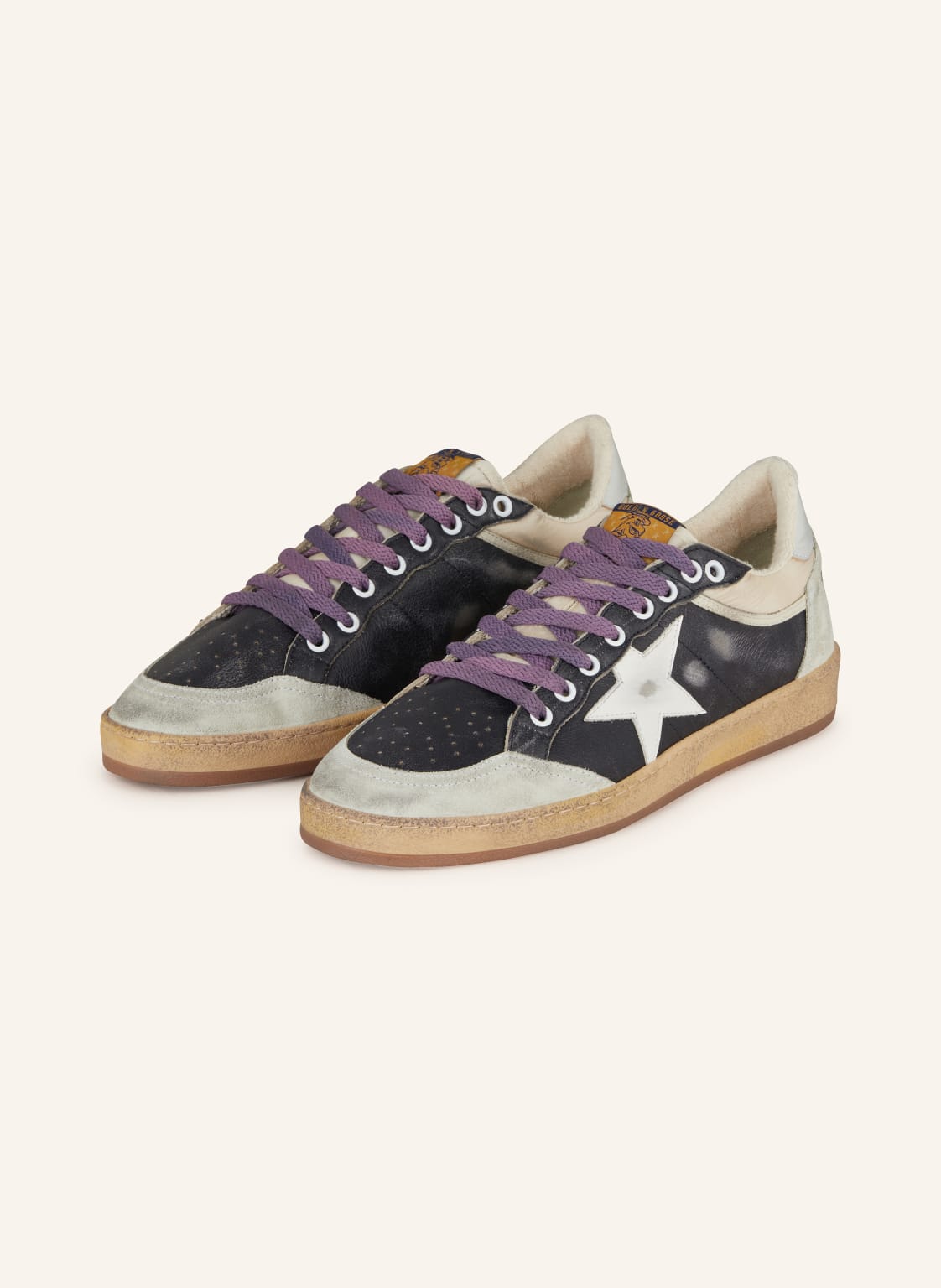 Golden Goose Sneaker Ball Star grau von Golden Goose