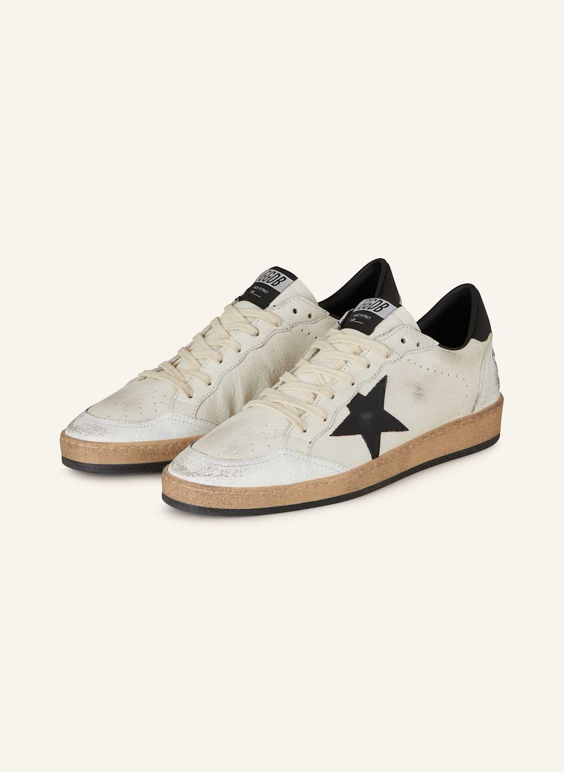 Golden Goose Sneaker Ball Star weiss von Golden Goose