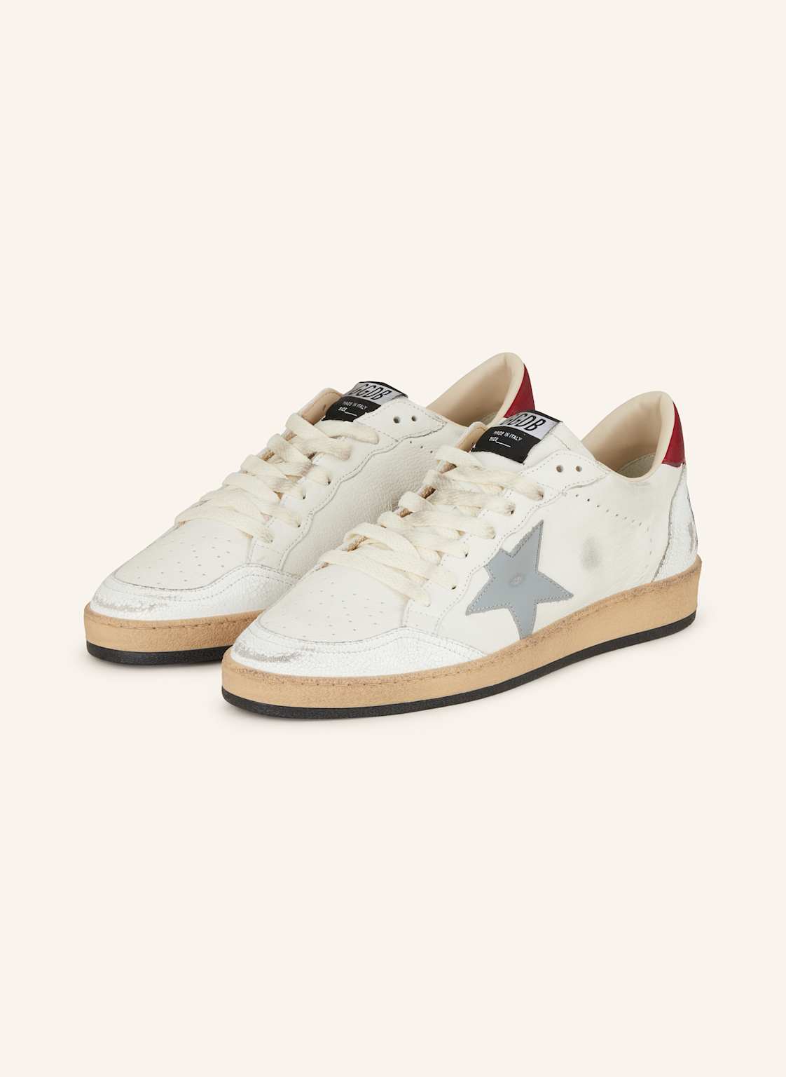 Golden Goose Sneaker Ball Star weiss von Golden Goose