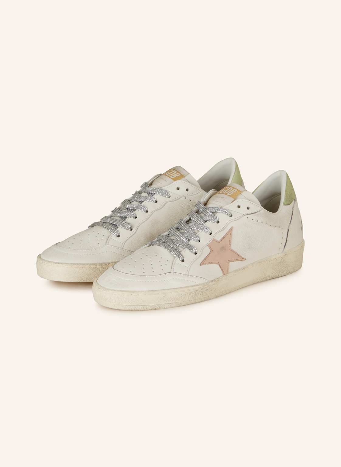 Golden Goose Sneaker Ball Star weiss von Golden Goose