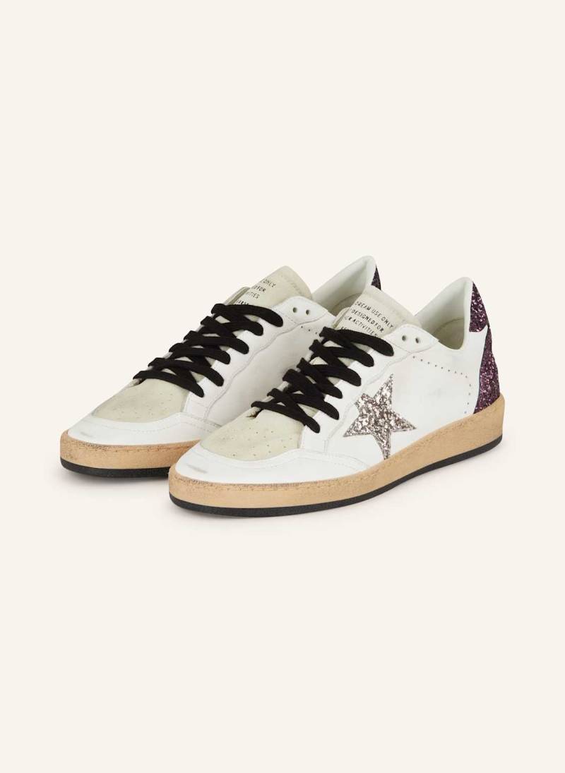 Golden Goose Sneaker Ball Star weiss von Golden Goose