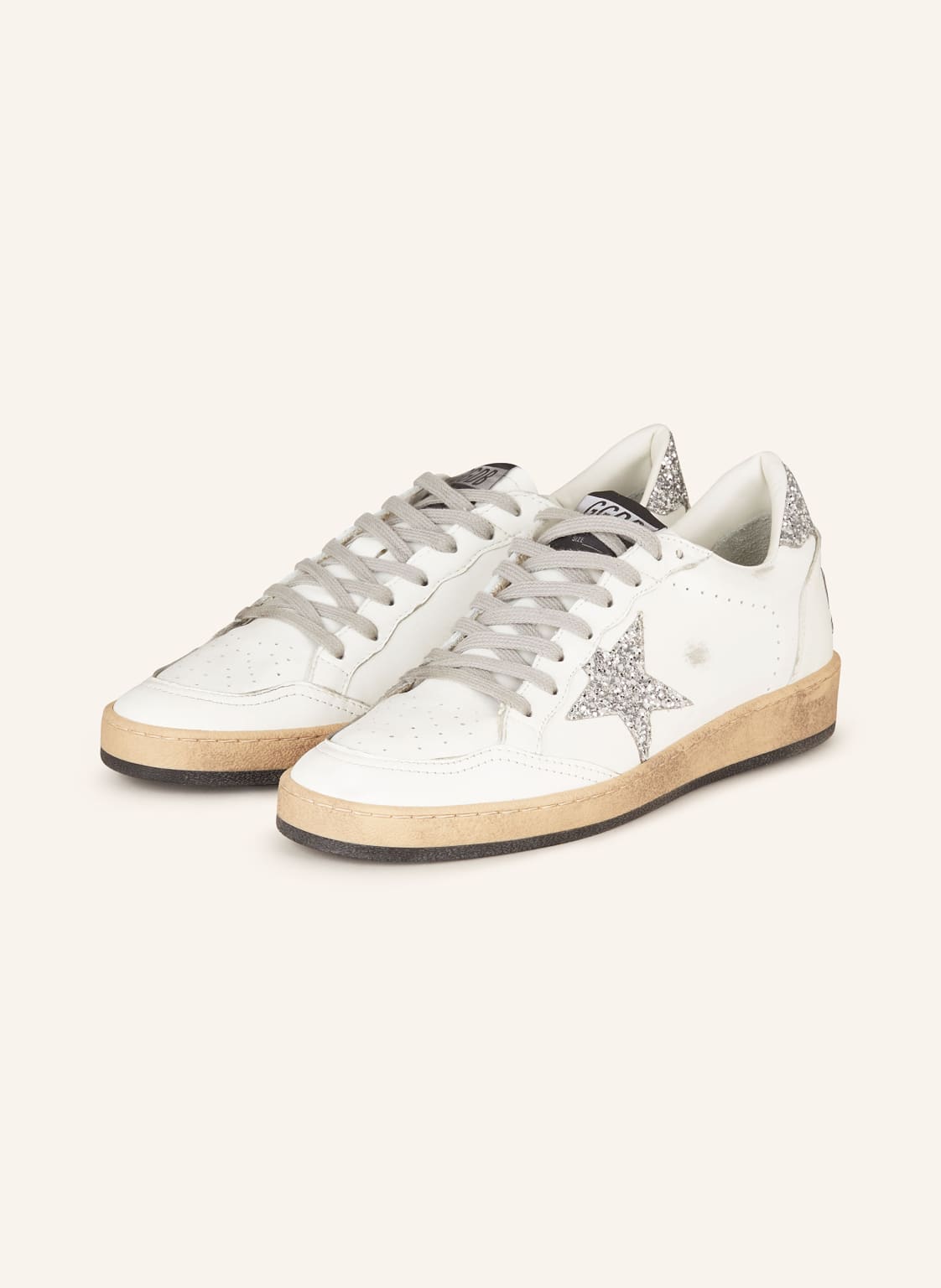 Golden Goose Sneaker Ball Star weiss von Golden Goose