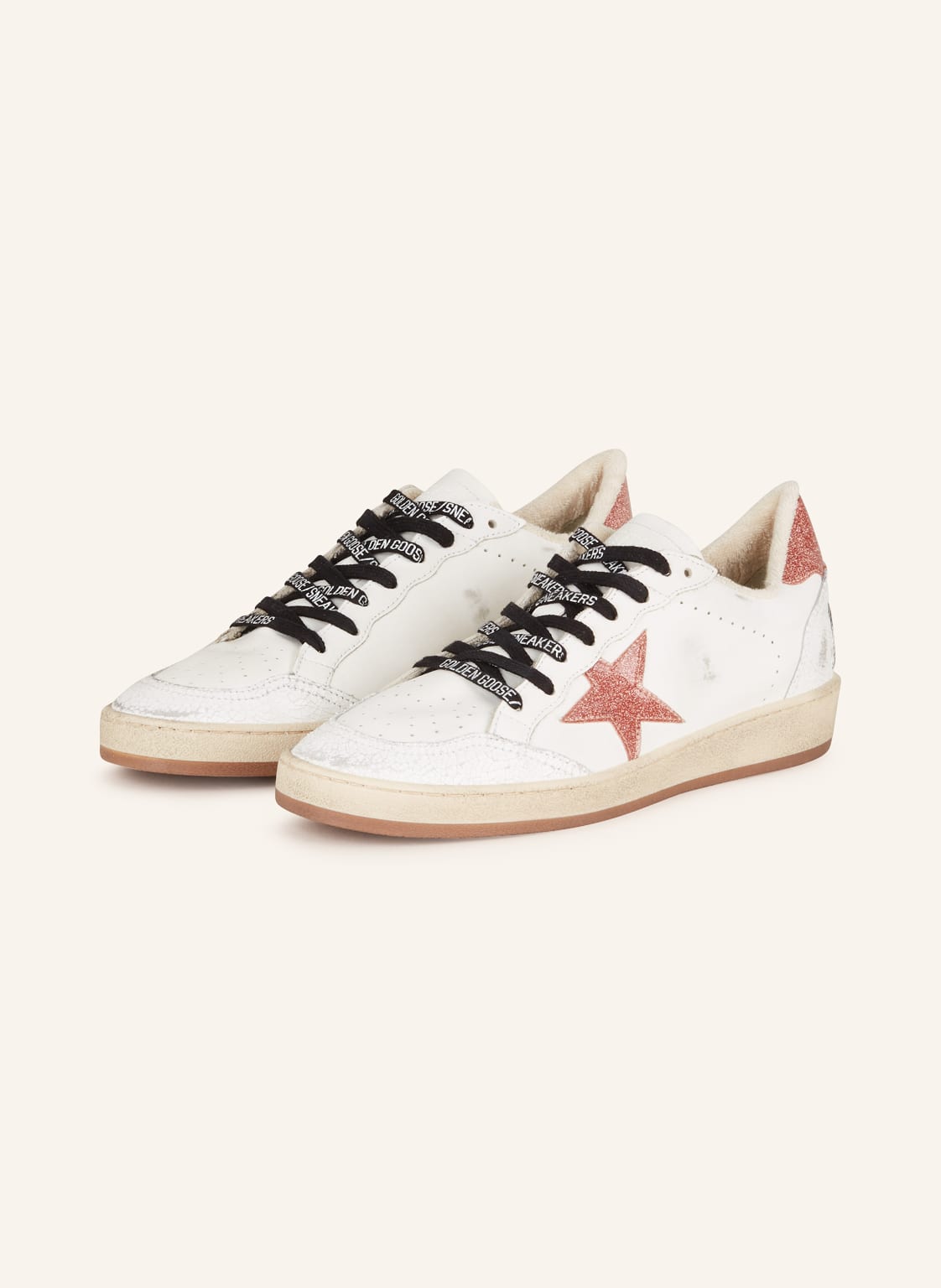 Golden Goose Sneaker Ball Star weiss von Golden Goose