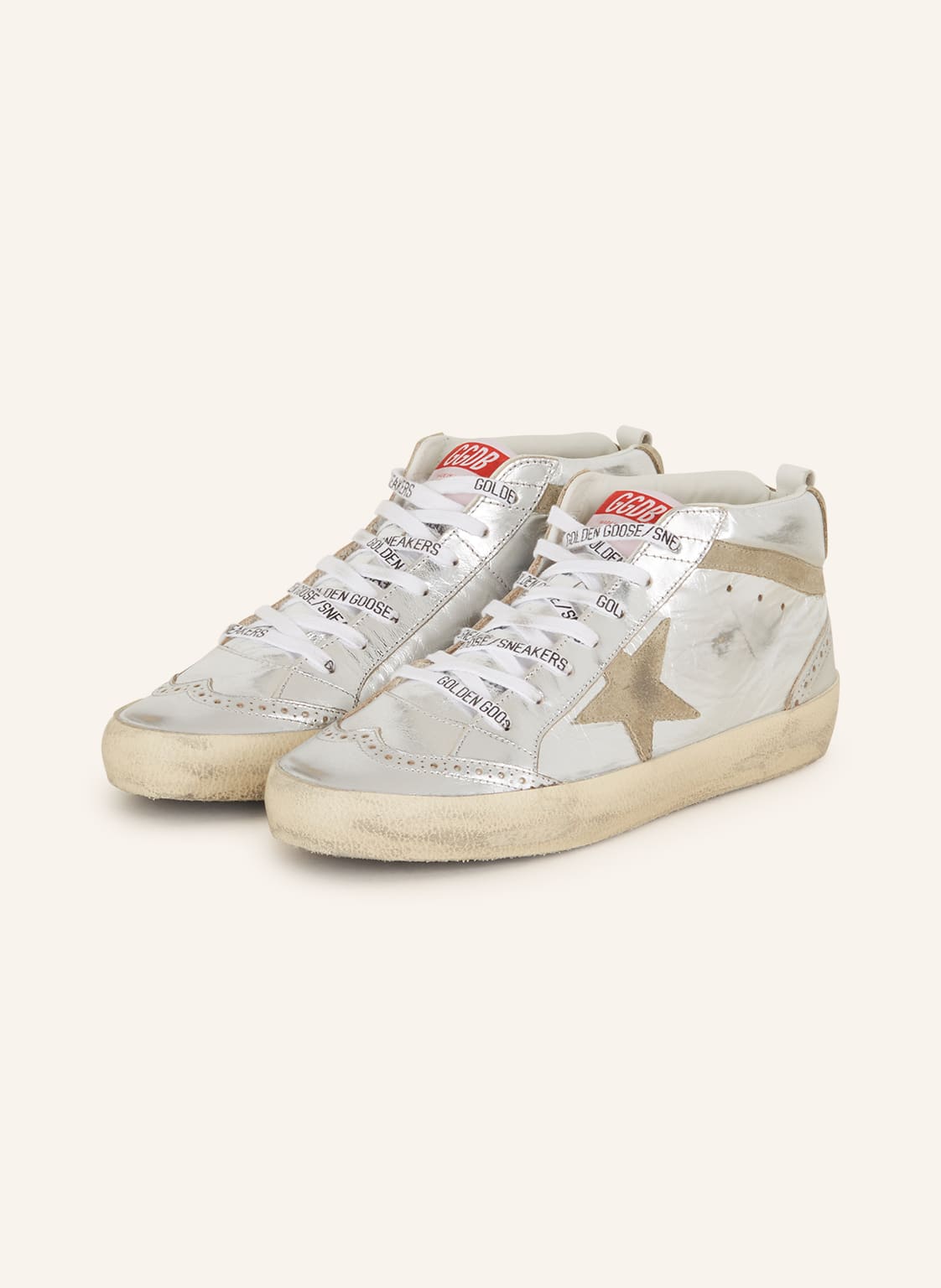 Golden Goose Sneaker Mid Star silber Golden Goose Sneaker Mid Star silber von Golden Goose