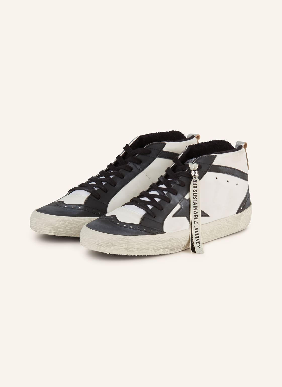 Golden Goose Sneaker Mid Star weiss von Golden Goose