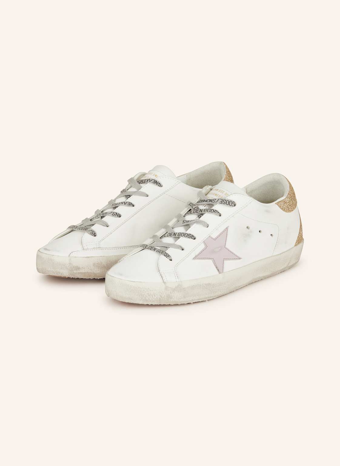 Golden Goose Sneaker Mit Schmucksteinen weiss von Golden Goose