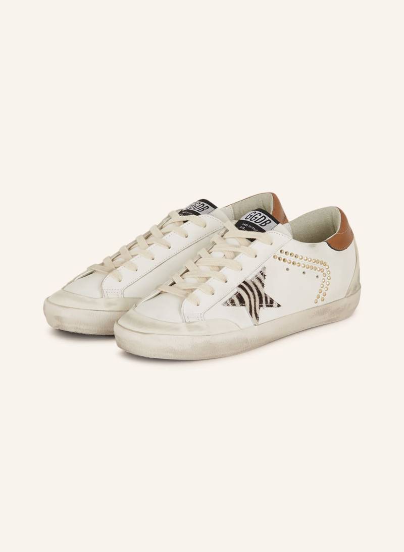 Golden Goose Sneaker Super-Star Mit Nieten weiss von Golden Goose