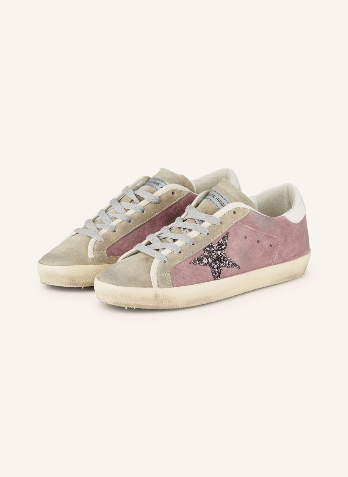 Golden Goose Sneaker Super-Star rosa von Golden Goose