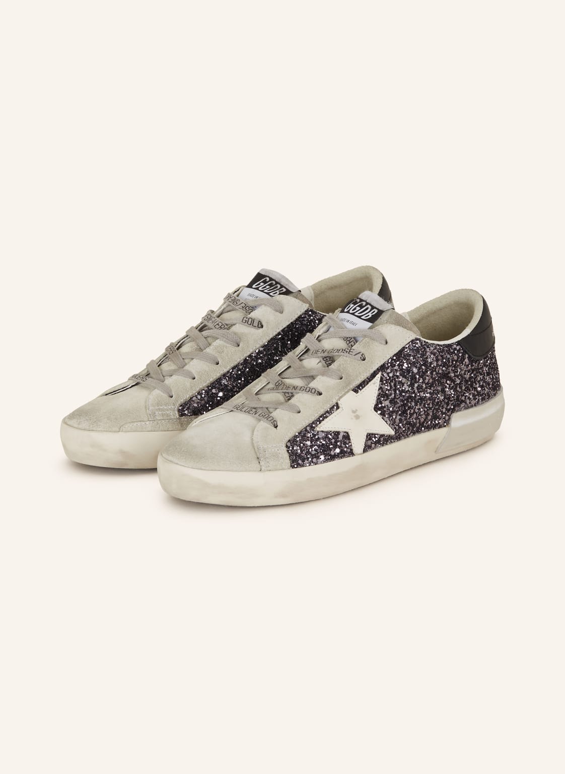 Golden Goose Sneaker Super-Star silber von Golden Goose