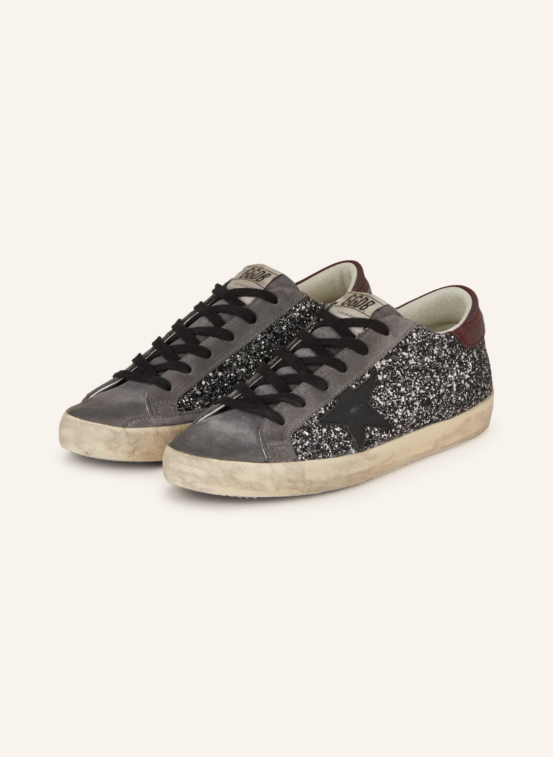 Golden Goose Sneaker Super-Star silber von Golden Goose