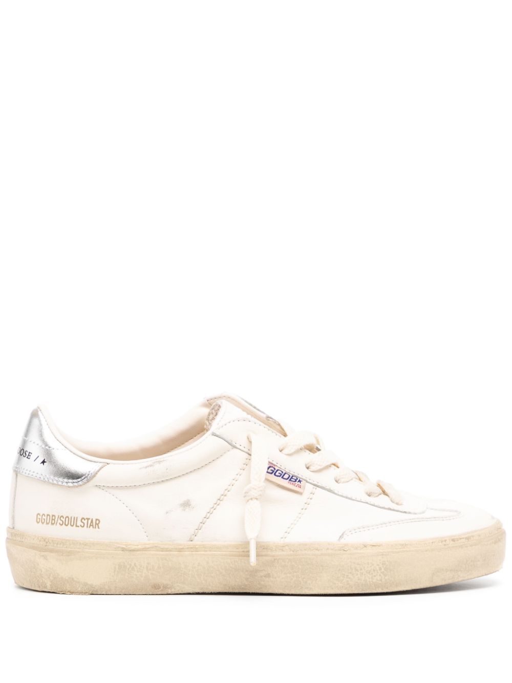 Golden Goose Soul Star distressed glittered sneakers - Neutrals von Golden Goose