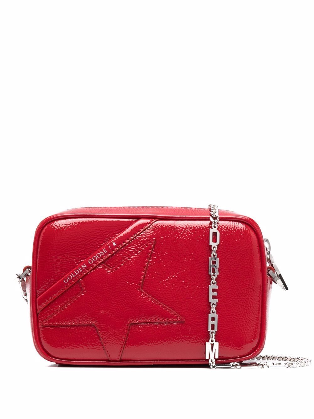 Golden Goose Star high-shine crossbody bag - Black von Golden Goose