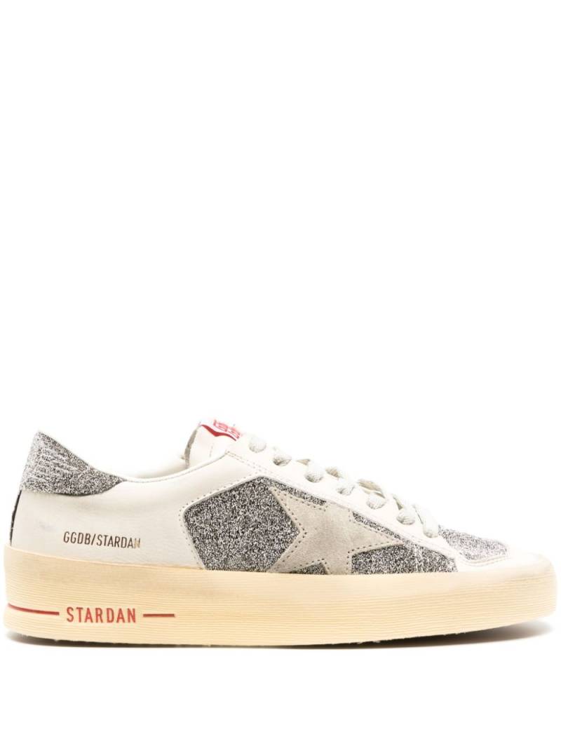 Golden Goose Stardan crystal-embellished leather sneakers - White von Golden Goose