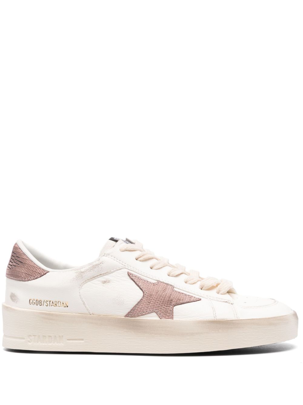 Golden Goose Stardan leather sneakers - White von Golden Goose