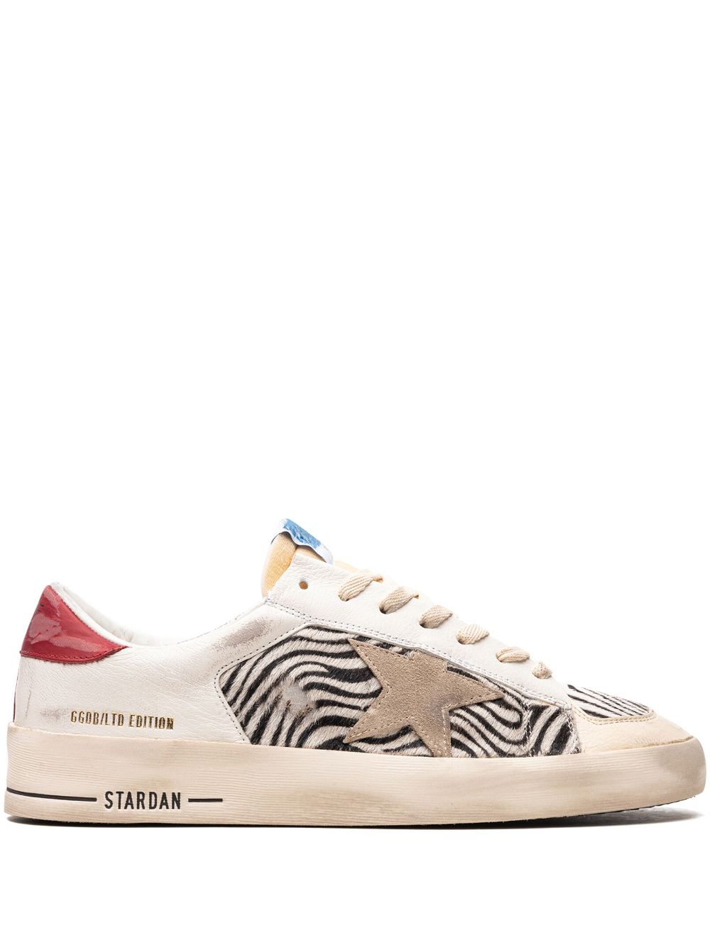 Golden Goose Stardan "multicolour" leather sneakers - White von Golden Goose