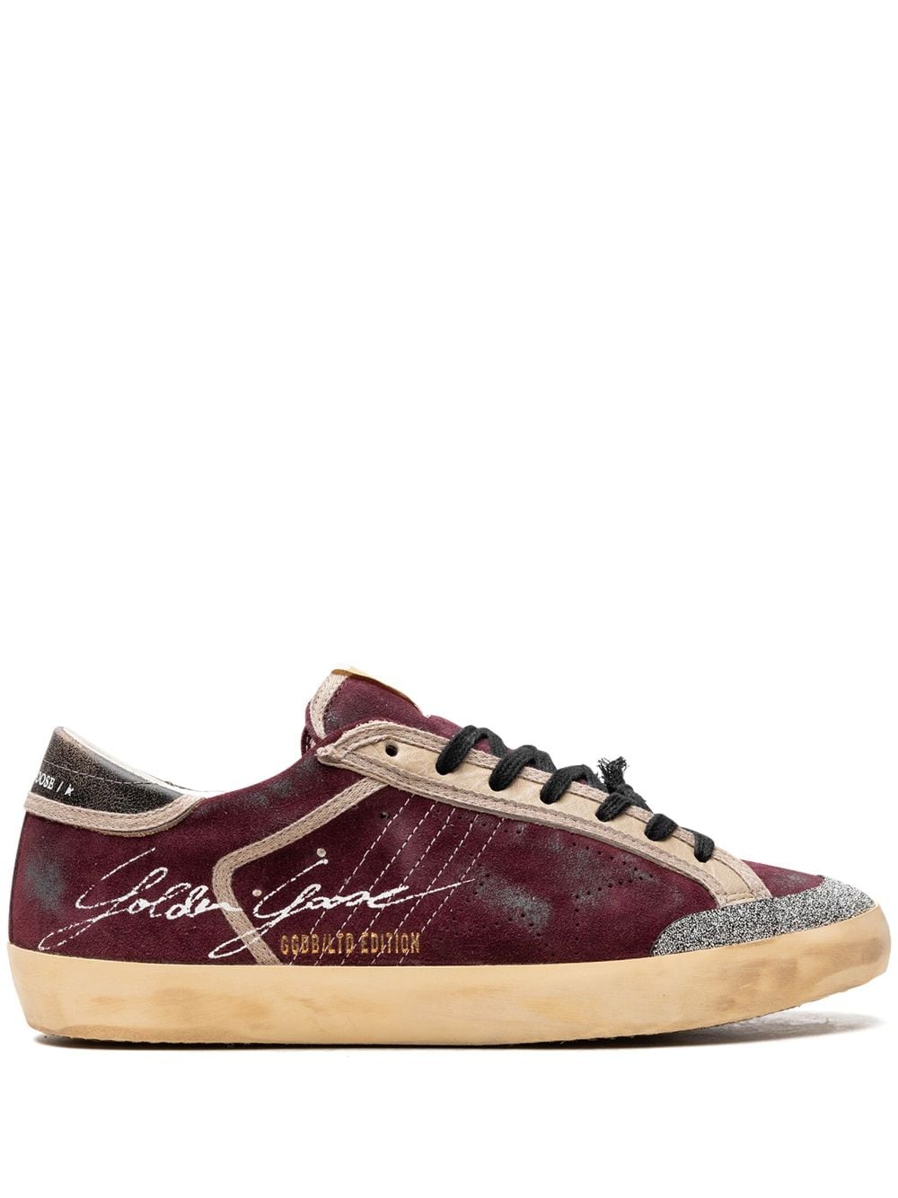 Golden Goose Super-Star Penstar "Wine Red/Black" sneakers von Golden Goose