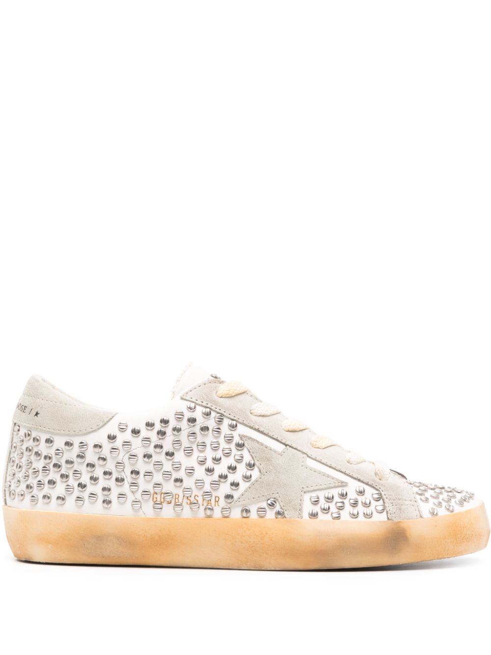 Golden Goose Super Star crystal-embellished sneakers - Neutrals von Golden Goose