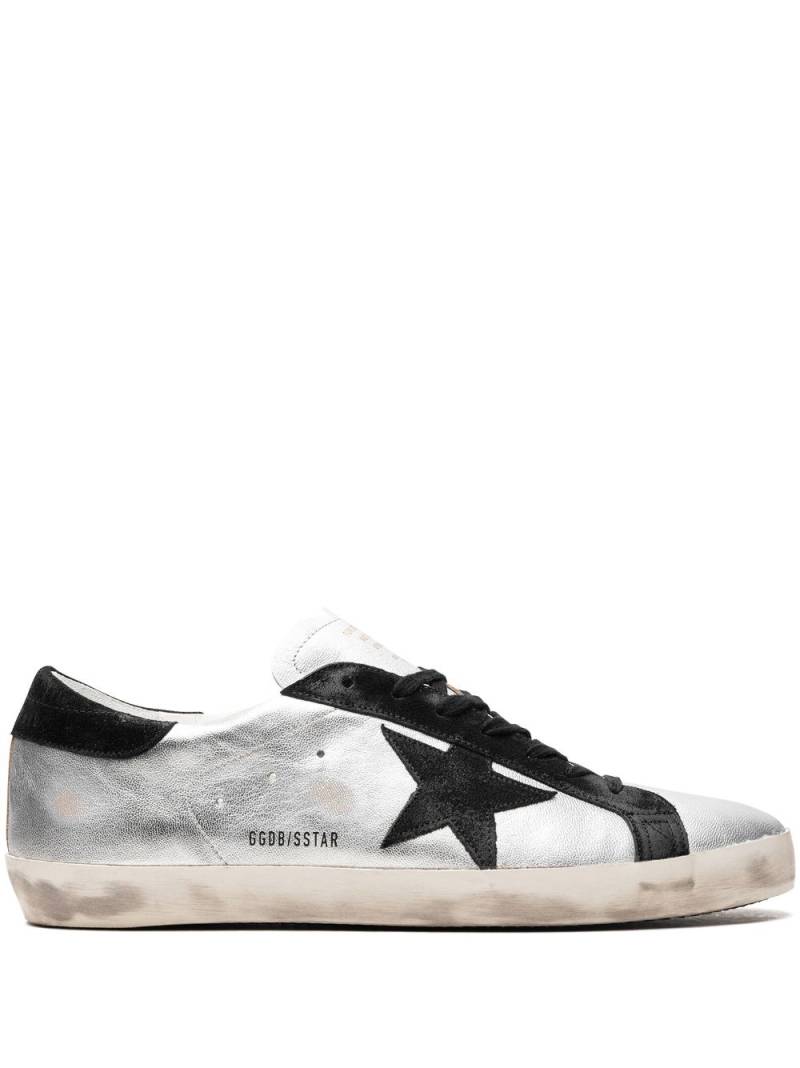 Golden Goose Super-Star distressed sneakers - Silver von Golden Goose