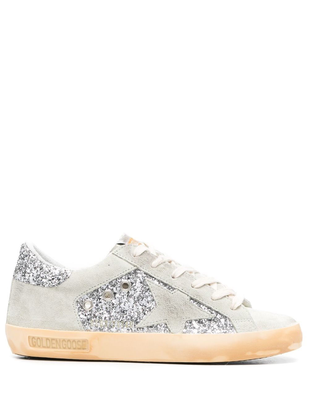 Golden Goose Super-Star glitter-detail sneakers - Neutrals von Golden Goose