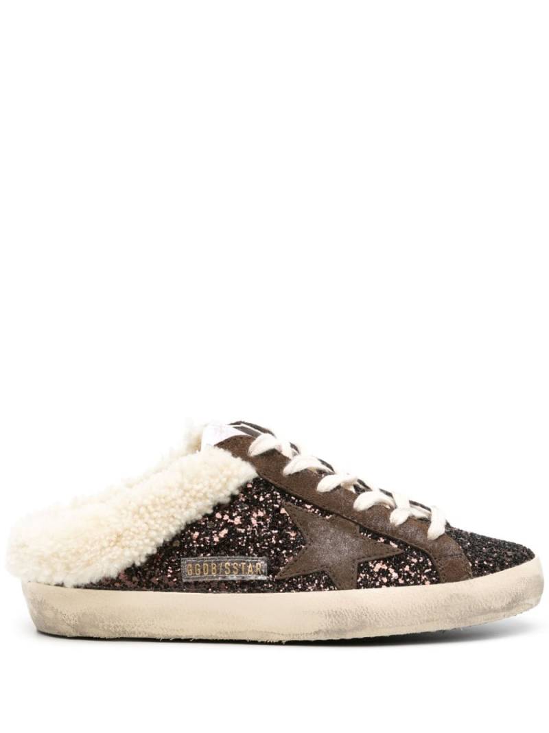 Golden Goose Super-Star glitter mules - Brown von Golden Goose