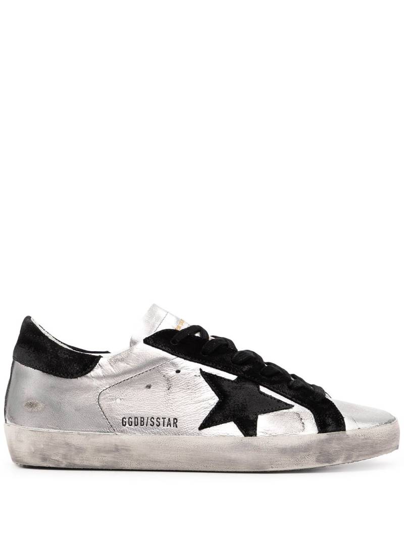 Golden Goose Super-Star leather sneakers - Silver von Golden Goose