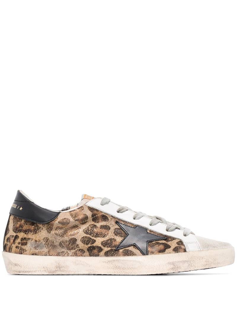 Golden Goose Super-Star leopard print sneakers - Brown von Golden Goose