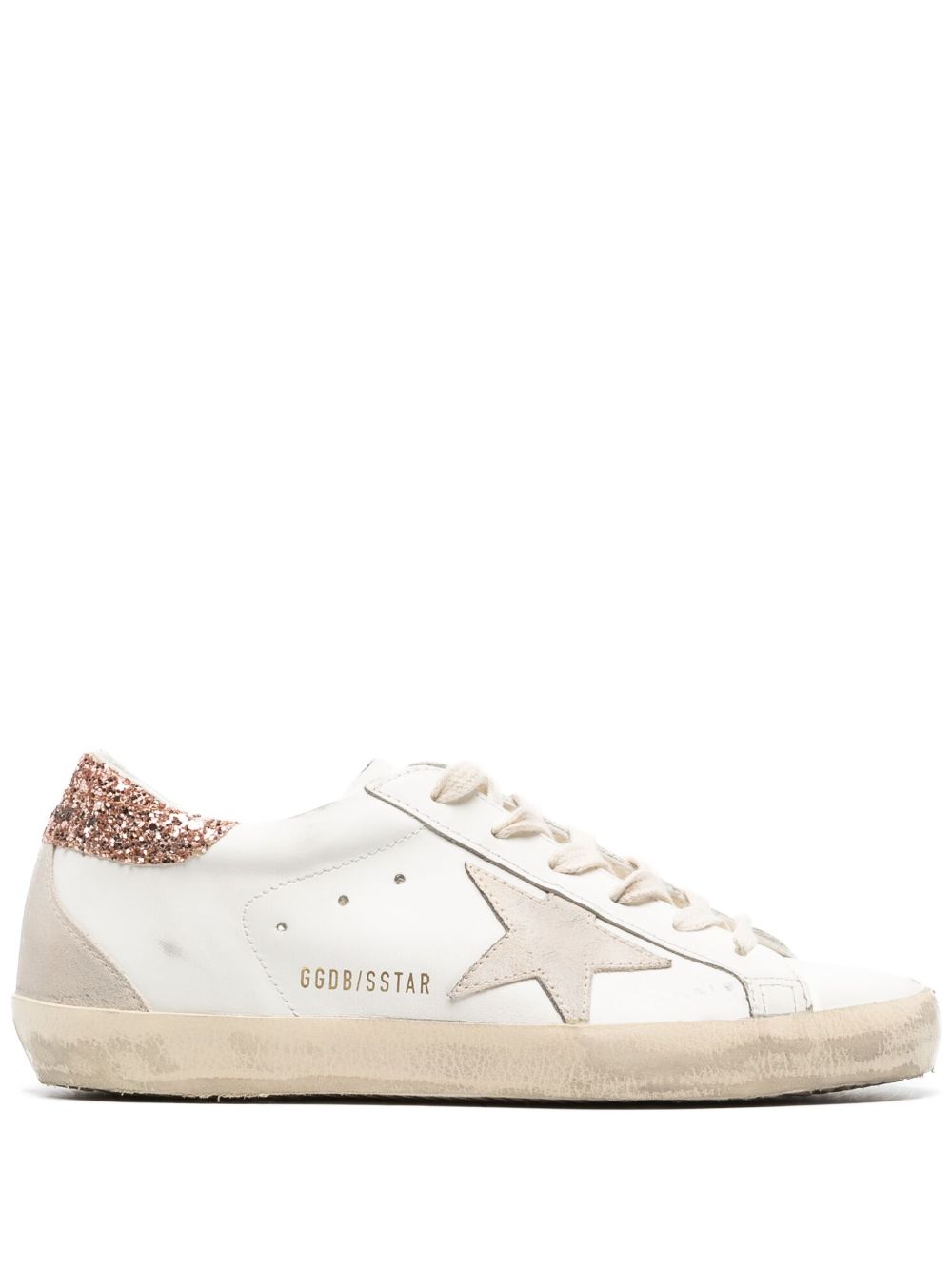 Golden Goose Super-Star low-top leather sneakers - White von Golden Goose