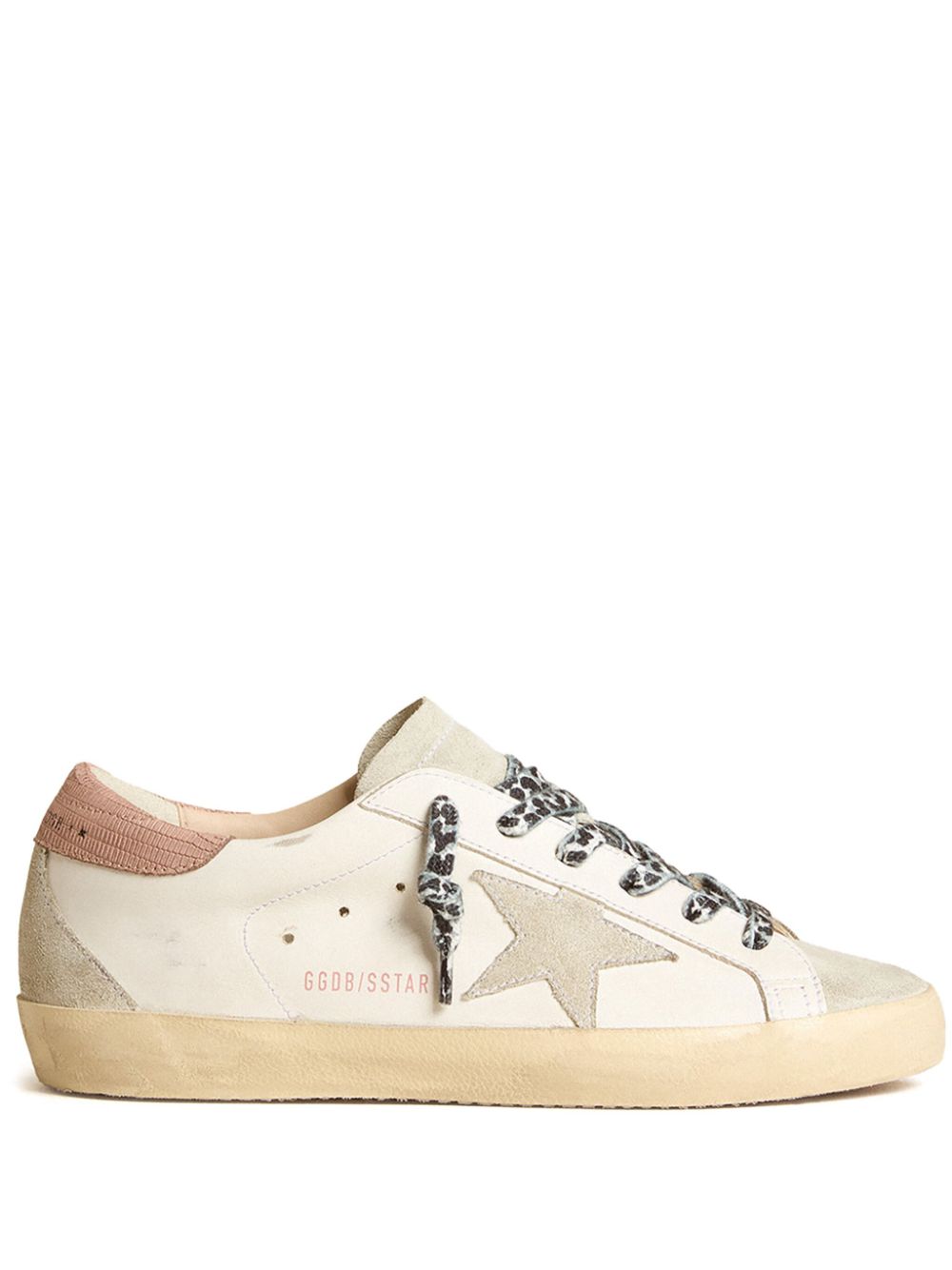 Golden Goose Super Star panelled leather sneakers - White von Golden Goose